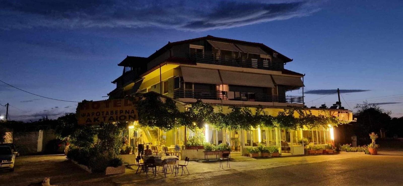 Aktaion Hotel Skala Alykis Esterno foto